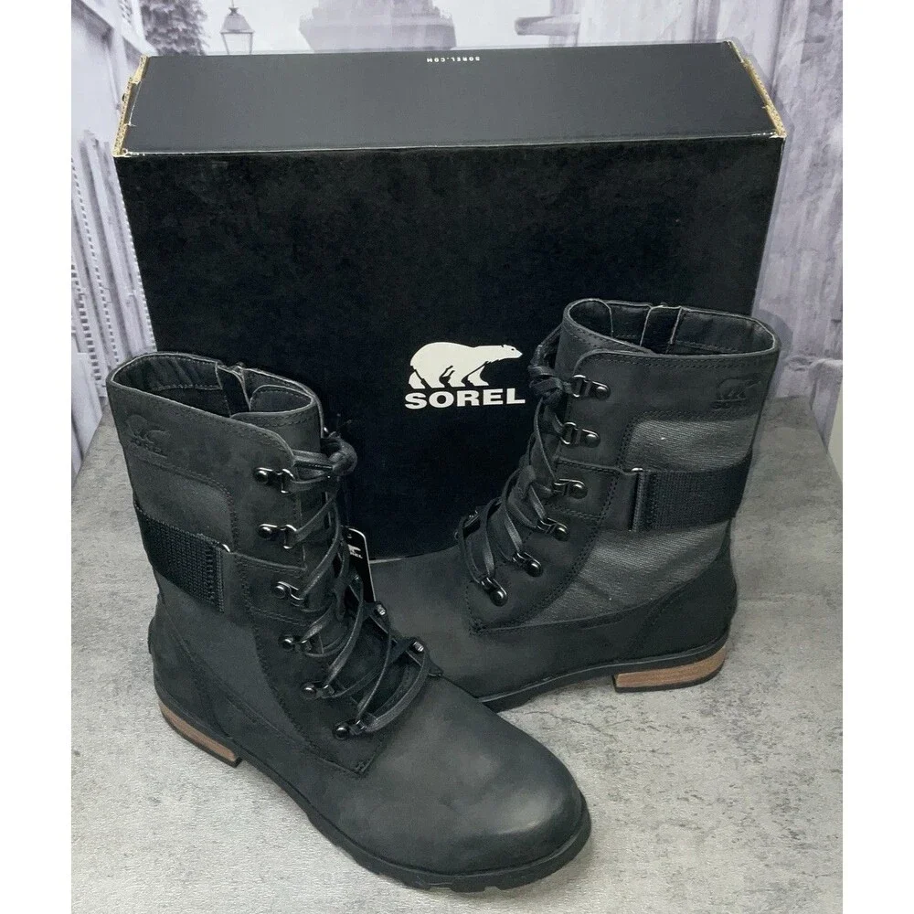 Sorel Women’s Emelie Conquest Boot-Light And Heavy Rain Waterproof Size 9